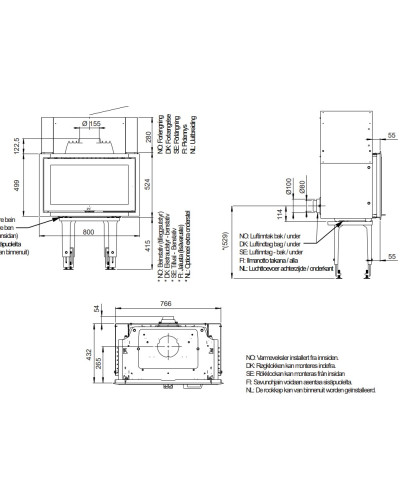 Камінна топка Jotul I 620 Flat
