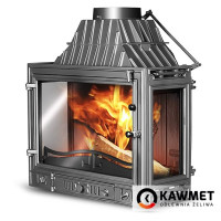 Камінна топка KAWMET W3 трьохстороння з перегородкою