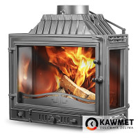 Камінна топка KAWMET W4 трьохстороння з перегородкою