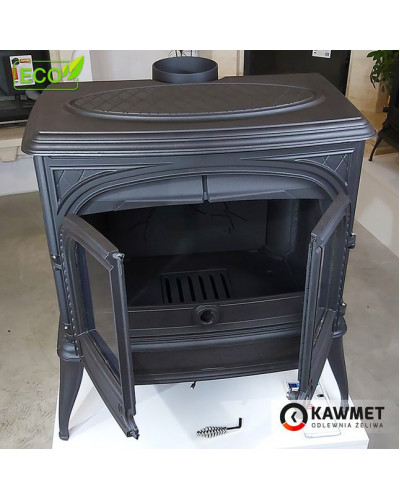 Чавунна піч-камін KAWMET Premium HELIOS S8 ECO (13,9 кВт)