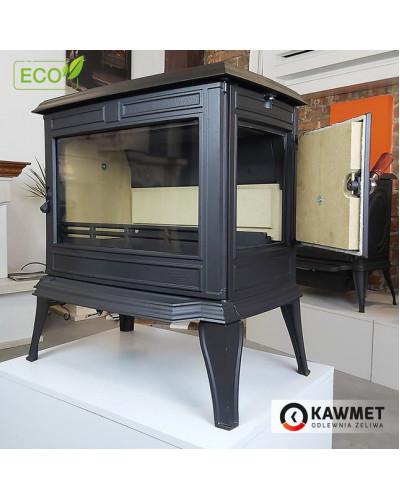 Чавунна піч-камін KAWMET Premium ATHENA S12 ECO (12,3 кВт)