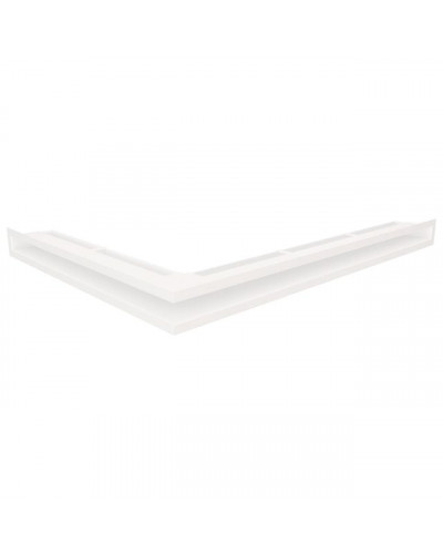 Вентиляційна решітка для каміна кутова права SAVEN Loft Angle 60х800х600 біла
