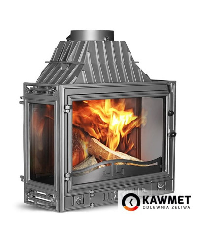 Камінна топка KAWMET W3 трьохстороння з перегородкою