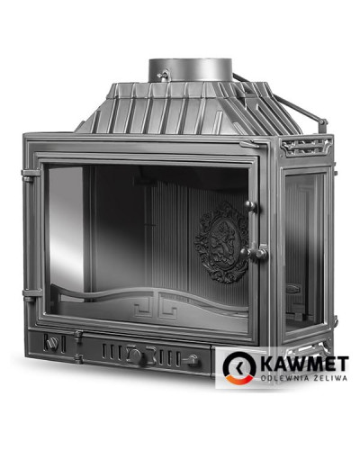 Камінна топка KAWMET W4 трьохстороння з перегородкою