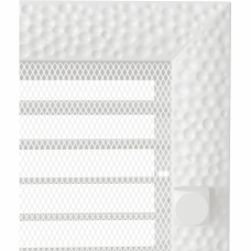 Камінна решітка Kratki Venus біла 22x37 з жалюзями