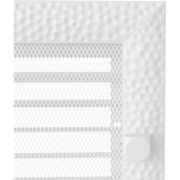 Камінна решітка Kratki Venus біла 22x45 з жалюзями