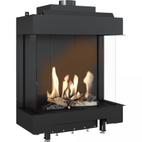 Газовий камін Kratki LEO 76х62 трьохсторонній NG (8,5 кВт)