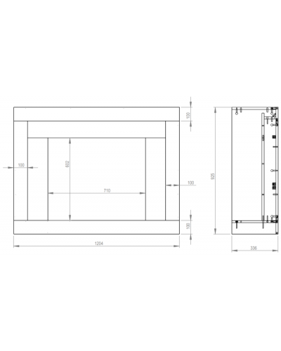 Камінокомплект Aflamo DUKE LED 80 Classic