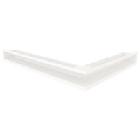 Вентиляційна решітка для каміна кутова ліва SAVEN Loft Angle 90х600х800 біла