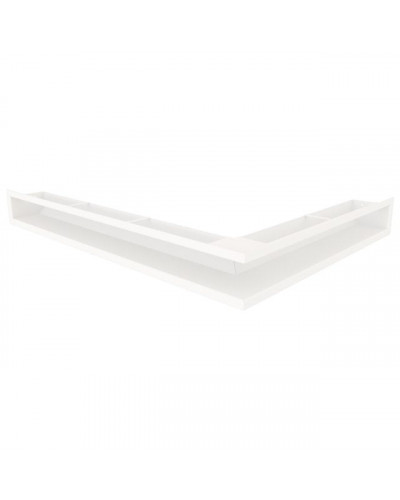 Вентиляційна решітка для каміна кутова ліва SAVEN Loft Angle 90х600х800 біла