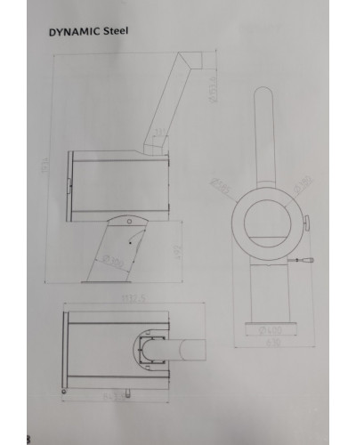 Сталева піч Thorma DYNAMIC Steel Чорна