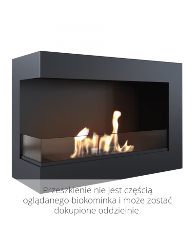 Біокамін Kratki DELTA 700 чорний кутовий
