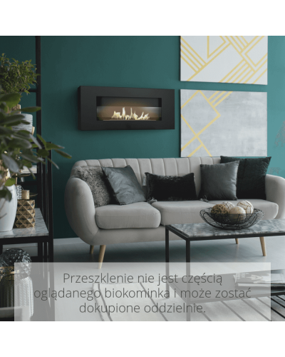 Біокамін Kratki DELTA FLAT чорний