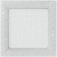 Камінна решітка Kratki Venus з кристалами Swarovski біла 17x17