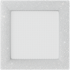 Камінна решітка Kratki Venus з кристалами Swarovski біла 17x17