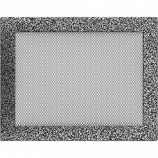 Камінна решітка Kratki чорно-срібна 22x30