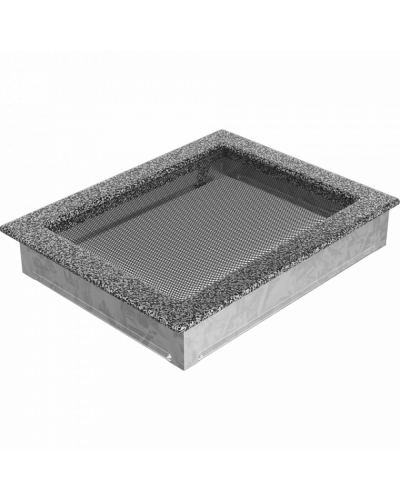 Камінна решітка Kratki чорно-срібна 22x30