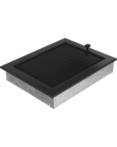 Камінна решітка Kratki чорна 22x30 з жалюзями