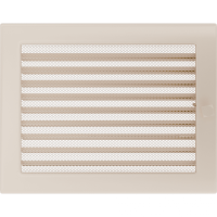 Камінна решітка Kratki кремова 22x30 з жалюзями