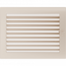 Камінна решітка Kratki кремова 22x30 з жалюзями