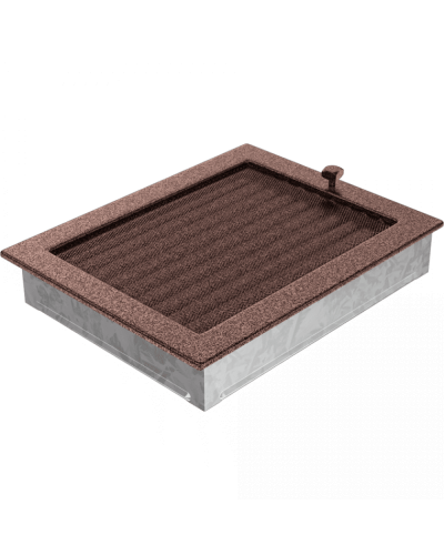 Камінна решітка Kratki мідна 22x30 з жалюзями