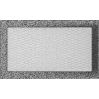 Камінна решітка Kratki чорно-срібна 22x37