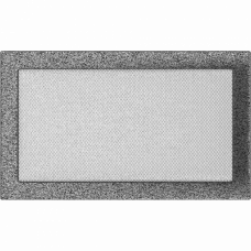 Камінна решітка Kratki чорно-срібна 22x37