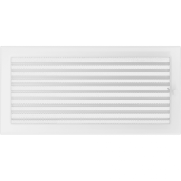 Камінна решітка Kratki біла 22x45 з жалюзями