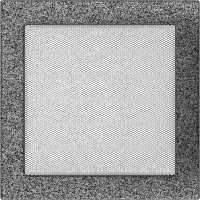 Камінна решітка Kratki чорно-срібна 22x22
