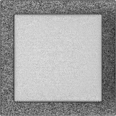 Камінна решітка Kratki чорно-срібна 22x22