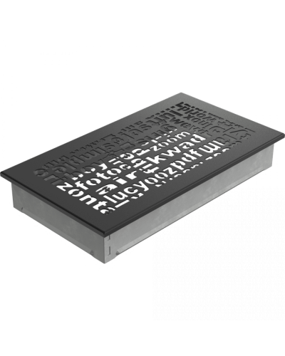 Камінна решітка Kratki ABC чорна 17x30