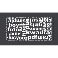 Камінна решітка Kratki ABC графітова 17x30