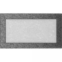 Камінна решітка Kratki чорно-срібна 17x30