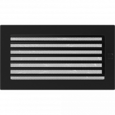 Камінна решітка Kratki чорна 17x30 з жалюзями