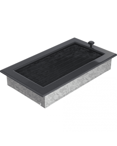 Камінна решітка Kratki графітова 17x30 з жалюзями