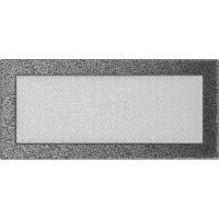 Камінна решітка Kratki чорно-срібна 17x37