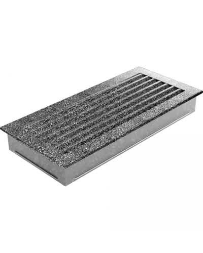 Камінна решітка Kratki FRESH чорно-срібна 17x37
