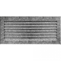 Камінна решітка Kratki FRESH чорно-срібна 17x37