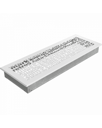 Камінна решітка Kratki ABC біла 17x49