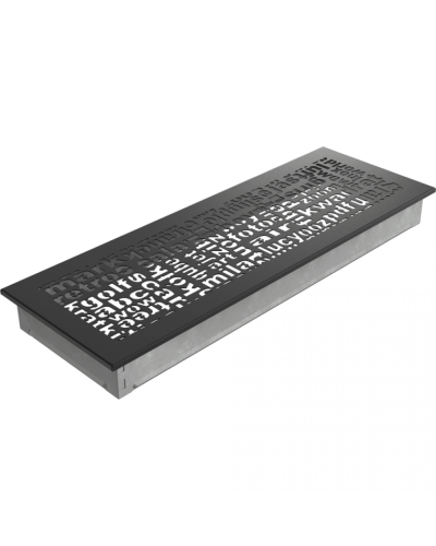 Камінна решітка Kratki ABC чорна 17x49