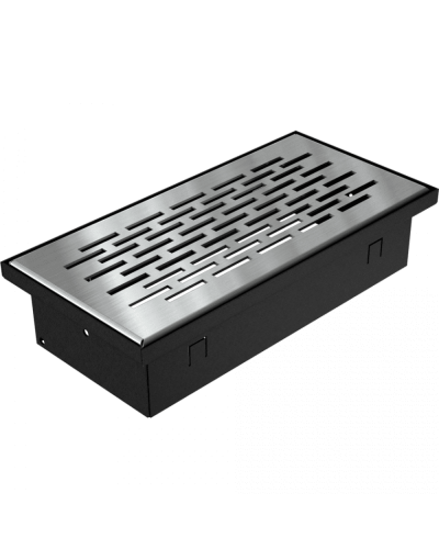 Камінна решітка Kratki FLOOR шліфована 9x20