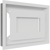 Камінна решітка Kratki WIND біла 22x30