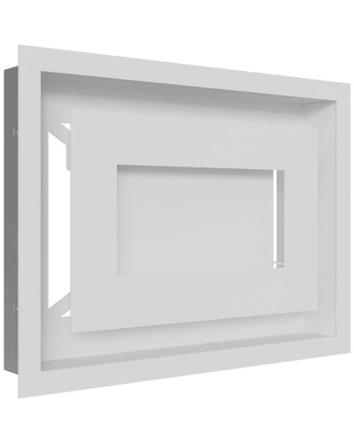 Камінна решітка Kratki WIND біла 22x30