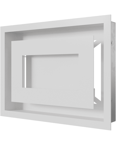 Камінна решітка Kratki WIND біла 22x30