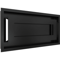 Камінна решітка Kratki WIND чорна 22x45