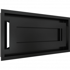 Камінна решітка Kratki WIND чорна 22x45