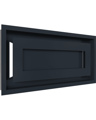 Камінна решітка Kratki WIND графітова 22x45