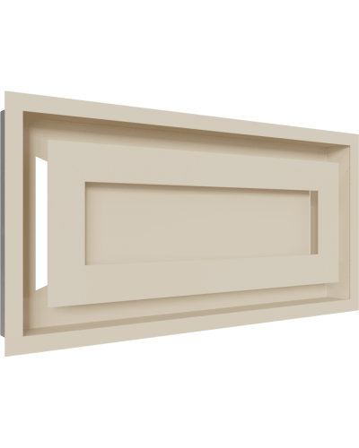 Камінна решітка Kratki WIND кремова 22x45