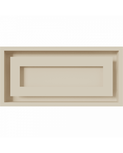 Камінна решітка Kratki WIND кремова 22x45