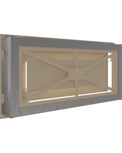 Камінна решітка Kratki WIND кремова 22x45